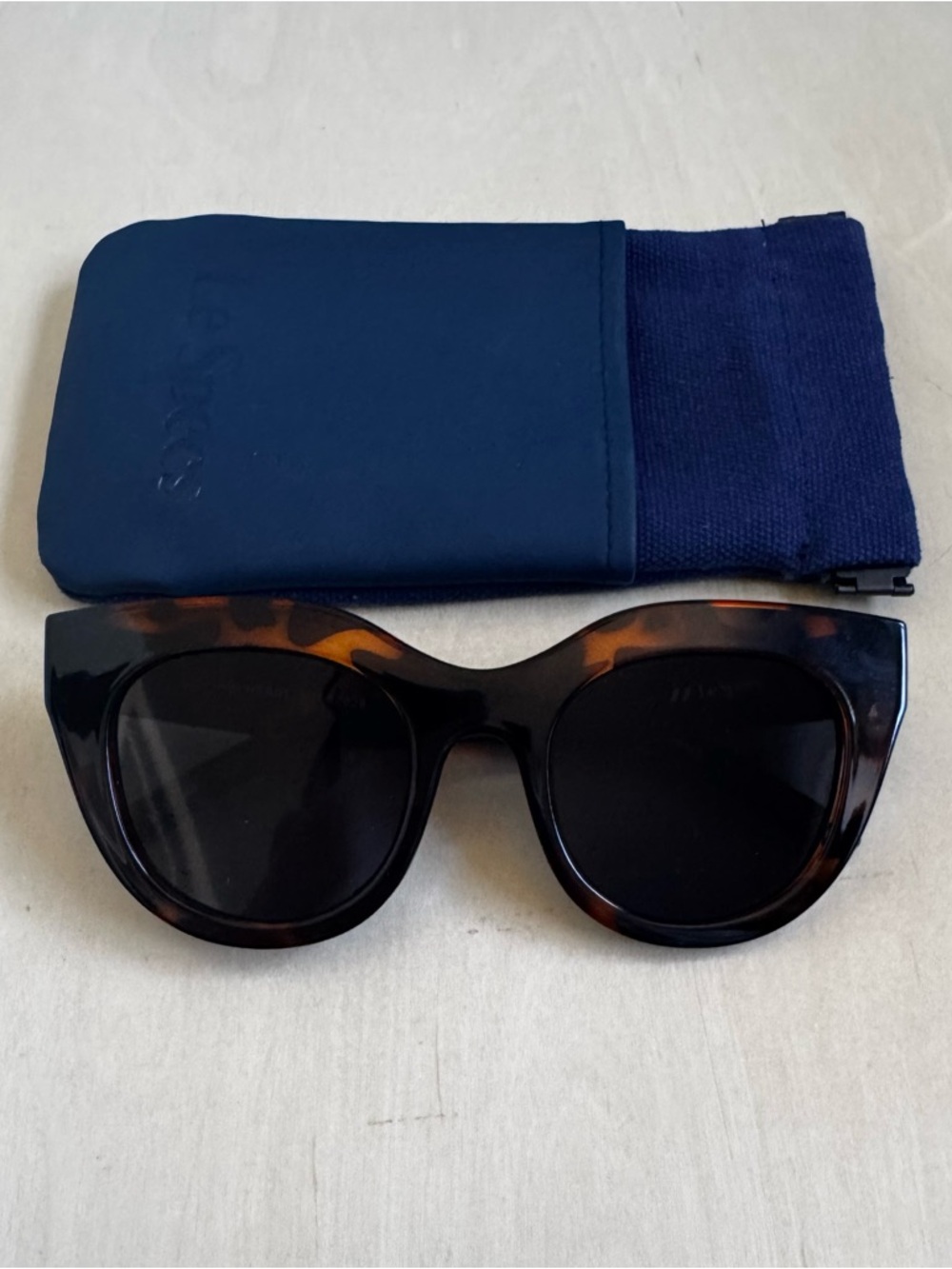 Le Specs Air Heart Tortoise Cat Eye Sunglasses